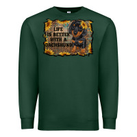 Sports Green life is better with a dachshund Premium Sweatshirt - RanaPortraitStore