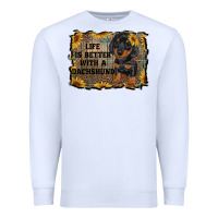 White life is better with a dachshund Premium Sweatshirt - RanaPortraitStore