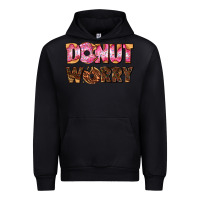 Black donut worry with donut Urban Hoodie - AdoDesignShop