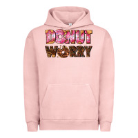 Pigment Salmon donut worry with donut Urban Hoodie - AdoDesignShop