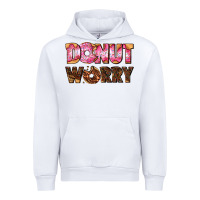 White donut worry with donut Urban Hoodie - AdoDesignShop