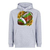 Heather Grey footballwithsunflowers Heavyweight Hoodie - texasbilliewilder