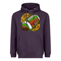 Plum footballwithsunflowers Heavyweight Hoodie - texasbilliewilder