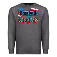 Charcoal Heather baseball grandma with leopard Premium Sweatshirt - Zillion Design Studio