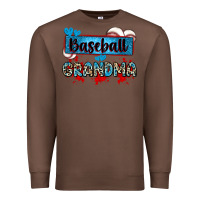 Chestnut baseball grandma with leopard Premium Sweatshirt - Zillion Design Studio