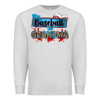 Dove Grey baseball grandma with leopard Premium Sweatshirt - Zillion Design Studio