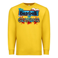 Lemon baseball grandma with leopard Premium Sweatshirt - Zillion Design Studio