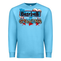 Baseball Grandma With Leopard Premium Sweatshirt | Teevron