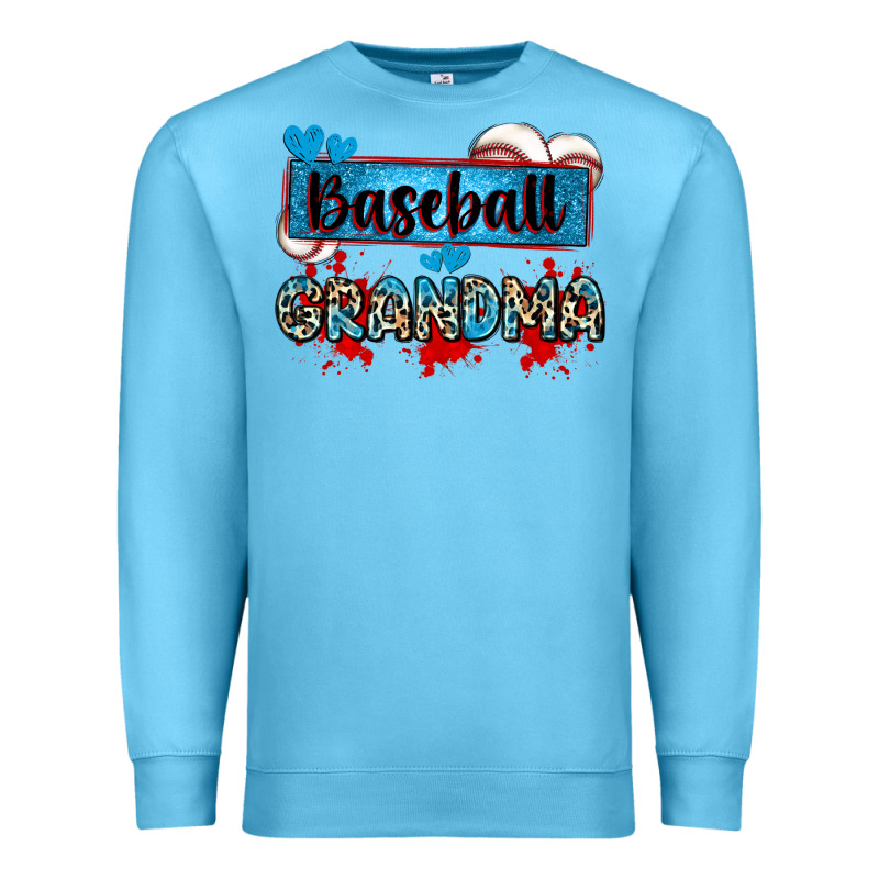 Baseball Grandma With Leopard Premium Sweatshirt by Zillion Design Studio | Teevron