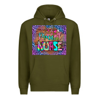 Army Green proud nurse tumbler Premium Hoodie - BundleAndBundleShop