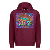 Burgundy proud nurse tumbler Premium Hoodie - BundleAndBundleShop