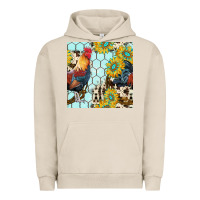Pigment French Oak western rooster seamless pattern Urban Hoodie - BundleAndBundleShop