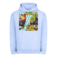 Pigment Grape Ice western rooster seamless pattern Urban Hoodie - BundleAndBundleShop