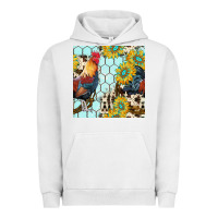 Pigment Lunar Rock western rooster seamless pattern Urban Hoodie - BundleAndBundleShop