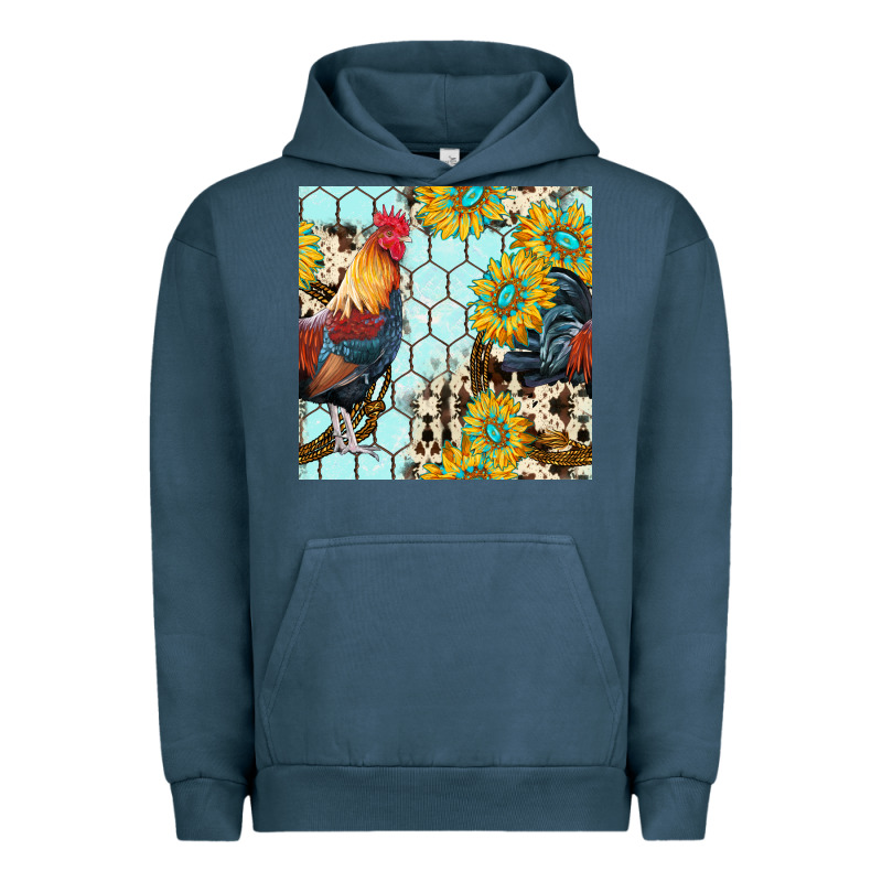 Western Rooster Seamless Pattern Urban Hoodie by BundleAndBundleShop | Teevron
