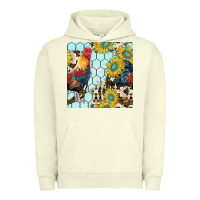 Pigment Pistachio western rooster seamless pattern Urban Hoodie - BundleAndBundleShop