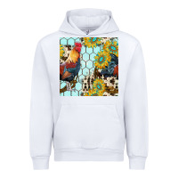 White western rooster seamless pattern Urban Hoodie - BundleAndBundleShop