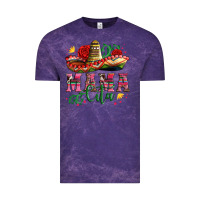 Cloud Purple mama cita with sombrero hat and roses Vintage Tee - Artiststas