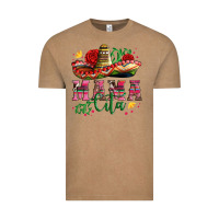Vintage Coffee mama cita with sombrero hat and roses Vintage Tee - Artiststas