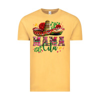 Vintage Mustard mama cita with sombrero hat and roses Vintage Tee - Artiststas