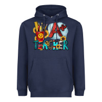 Navy a  teacher Heavyweight Hoodie - Zillion Design Studio