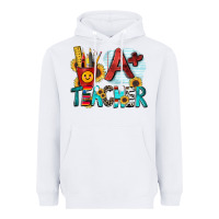 White a  teacher Heavyweight Hoodie - Zillion Design Studio