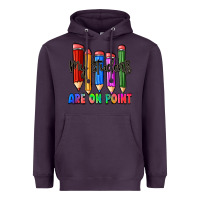 Plum my students are on point Heavyweight Hoodie - Zillion Design Studio