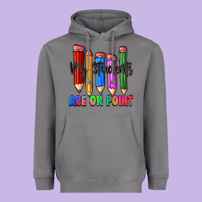My Students Are On Point Heavyweight Hoodie Designed By Zillion Design Studio