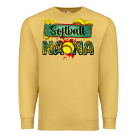 Antique Gold softball nana with leopard Premium Sweatshirt - Zillion Design Studio