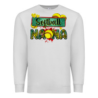 Dove Grey softball nana with leopard Premium Sweatshirt - Zillion Design Studio