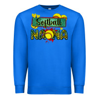 True Royal softball nana with leopard Premium Sweatshirt - Zillion Design Studio