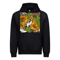 Black western bull skull seamless pattern Urban Hoodie - BundleAndBundleShop