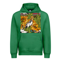 Emerald western bull skull seamless pattern Urban Hoodie - BundleAndBundleShop