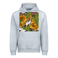 Heather Grey western bull skull seamless pattern Urban Hoodie - BundleAndBundleShop
