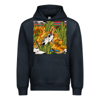 Navy western bull skull seamless pattern Urban Hoodie - BundleAndBundleShop