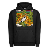 Pigment Black western bull skull seamless pattern Urban Hoodie - BundleAndBundleShop