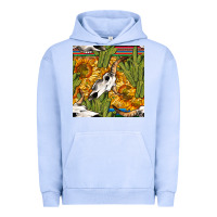 Pigment Grape Ice western bull skull seamless pattern Urban Hoodie - BundleAndBundleShop