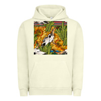 Pigment Pistachio western bull skull seamless pattern Urban Hoodie - BundleAndBundleShop