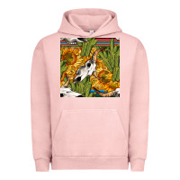 Pigment Salmon western bull skull seamless pattern Urban Hoodie - BundleAndBundleShop