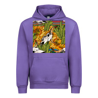 Tulip western bull skull seamless pattern Urban Hoodie - BundleAndBundleShop