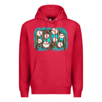 Cardinal baseball background Premium Hoodie - JahusDesignShop