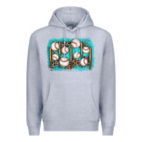 Heather Grey baseball background Premium Hoodie - JahusDesignShop