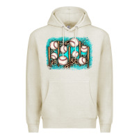 Oatmeal Heather baseball background Premium Hoodie - JahusDesignShop