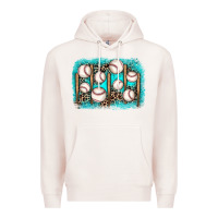 Pale Pink baseball background Premium Hoodie - JahusDesignShop
