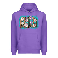 Purple baseball background Premium Hoodie - JahusDesignShop