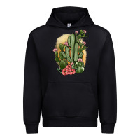 Black cactus Urban Hoodie - JahusDesignShop