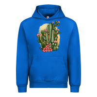 Cobalt cactus Urban Hoodie - JahusDesignShop