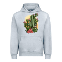 Heather Grey cactus Urban Hoodie - JahusDesignShop