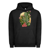 Pigment Black cactus Urban Hoodie - JahusDesignShop