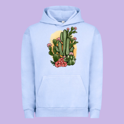 Cactus Urban Hoodie Designed By Jahusdesignshop